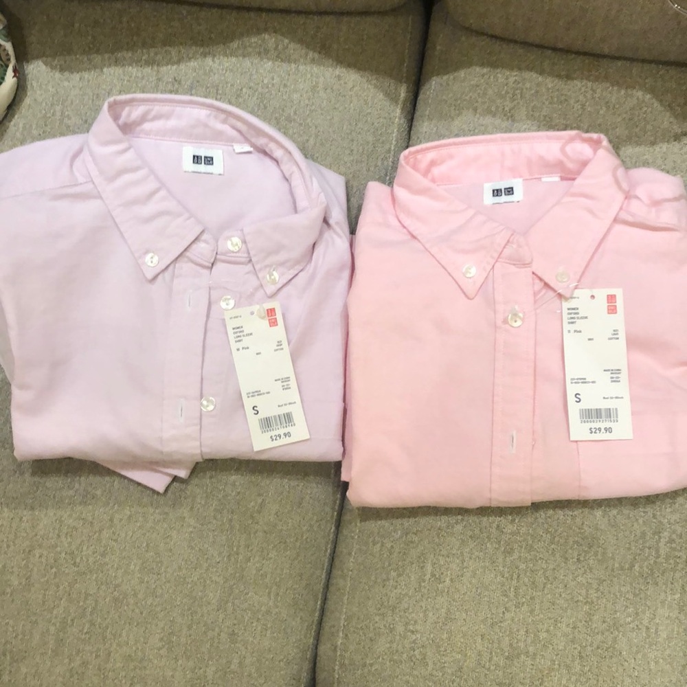 Uniqlo women Oxford long sleeve shirt